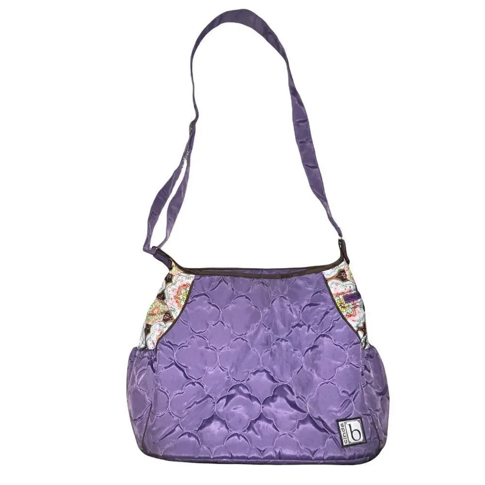 Cinda B Casablanca Purple Baby Diaper Bag EUC